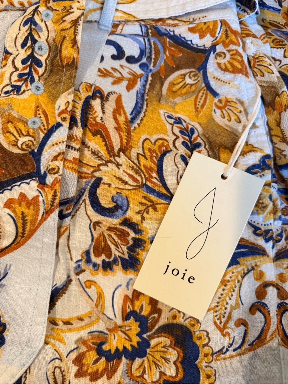 Joie 100% Linen 2PC Top and Shorts Set - Picture 6 of 7